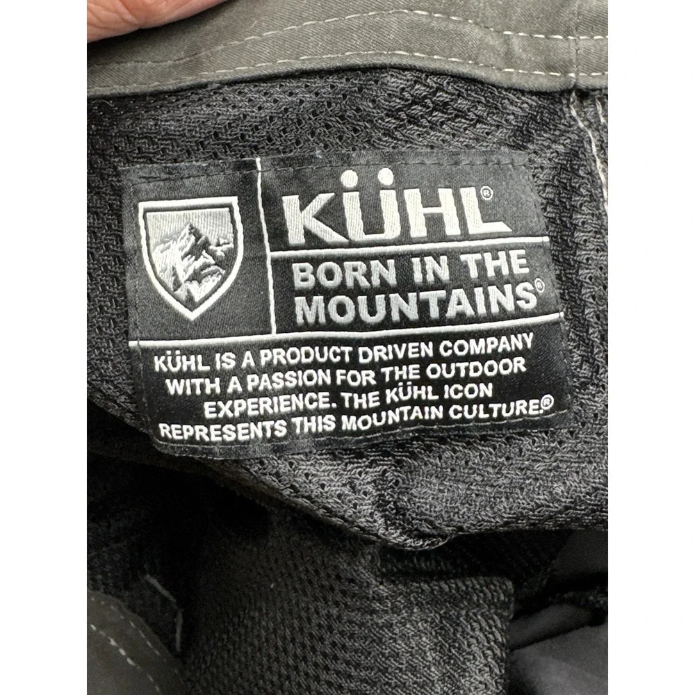 Kuhl Renegade Hiking Shorts Mens 38 Black Outdoor Nylon Stretch Trail Utility